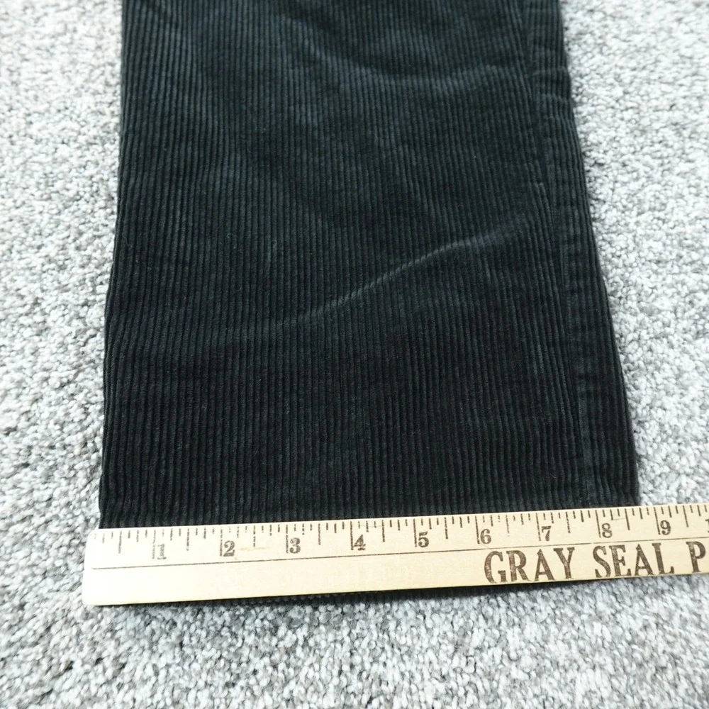 VTG Ralph Lauren‎ Pants Mens 35X32 Black Corduroy Andrew Chino Trouser Pleated